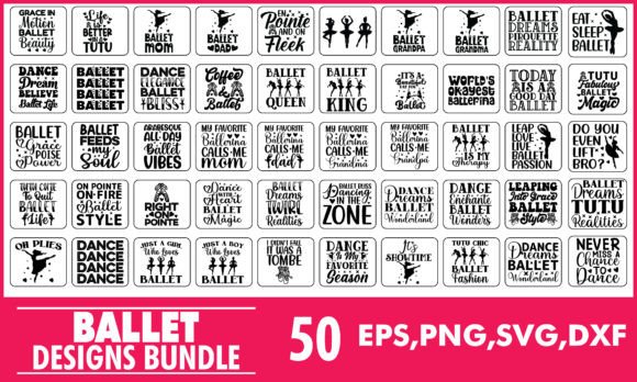 Elegant Ballet SVG Bundle for Creative Design Projects