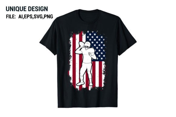 Elevate Your Brand with Dynamic American Football T-Shirt Designs