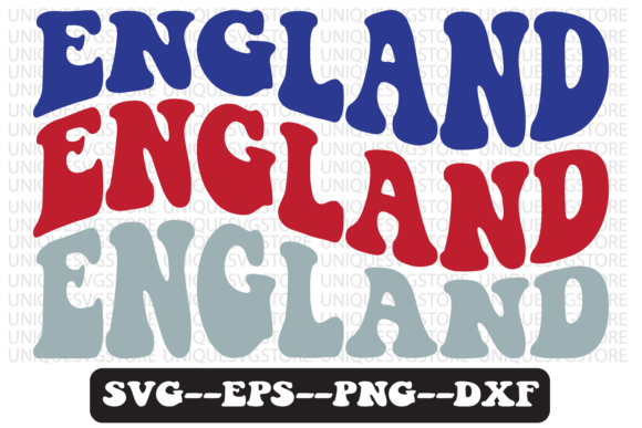 England Groovy Retro Svg Design: Your Ultimate Creative Asset