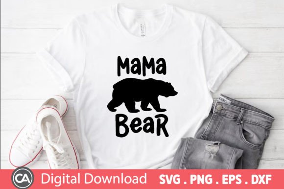 Father's Day SVG Design: Mama Bear & Papa Bear Graphics