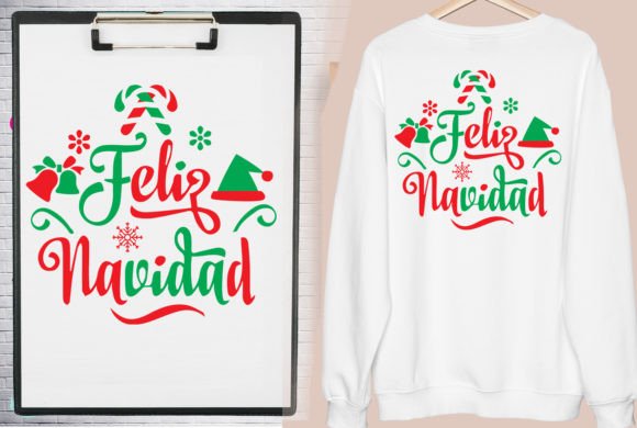 Feliz Navidad Sweater Design: A Festive Design Asset