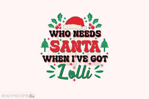 Funny Christmas Lolli Kid SVG: A Playful Design Asset