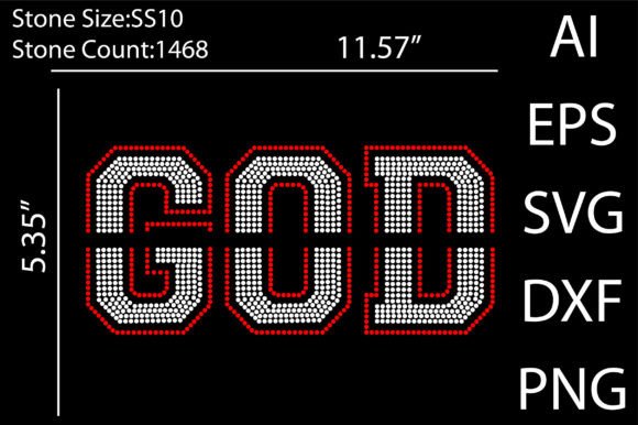 God Rhinestone Templates Design: A Creative Asset for Modern Projects