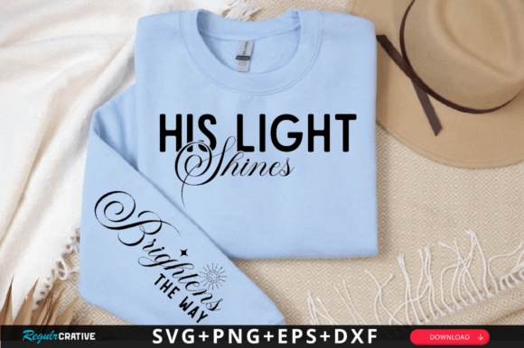 His Light Shines Sleeve SVG: A Versatile Design Asset