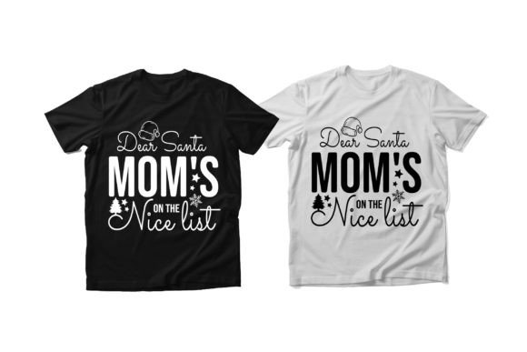 Mother or Mom Christmas T-Shirt Design: Festive Graphic Assets