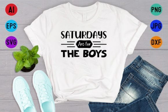 Saturdays Are for the Boys: A Modern Graphic Design Asset