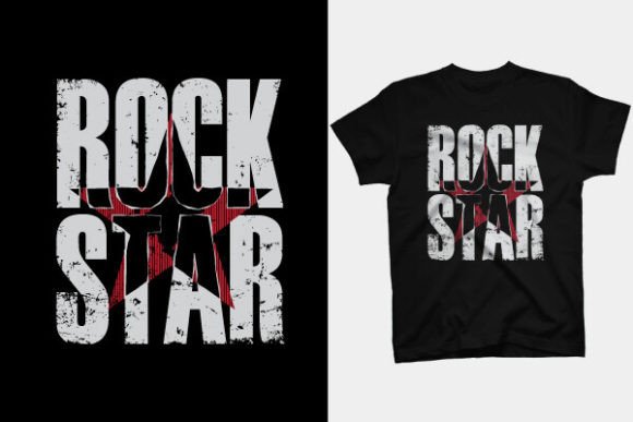 T Shirt Design - Rock Star: Unleash Creative Apparel Graphics